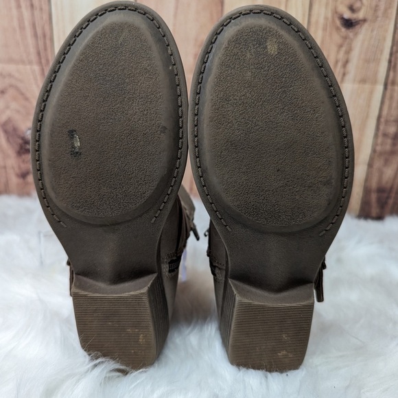 Sonoma Girls Ankle Boots size 4M autumn stone with buckle strap and zipper - Picture 6 of 7